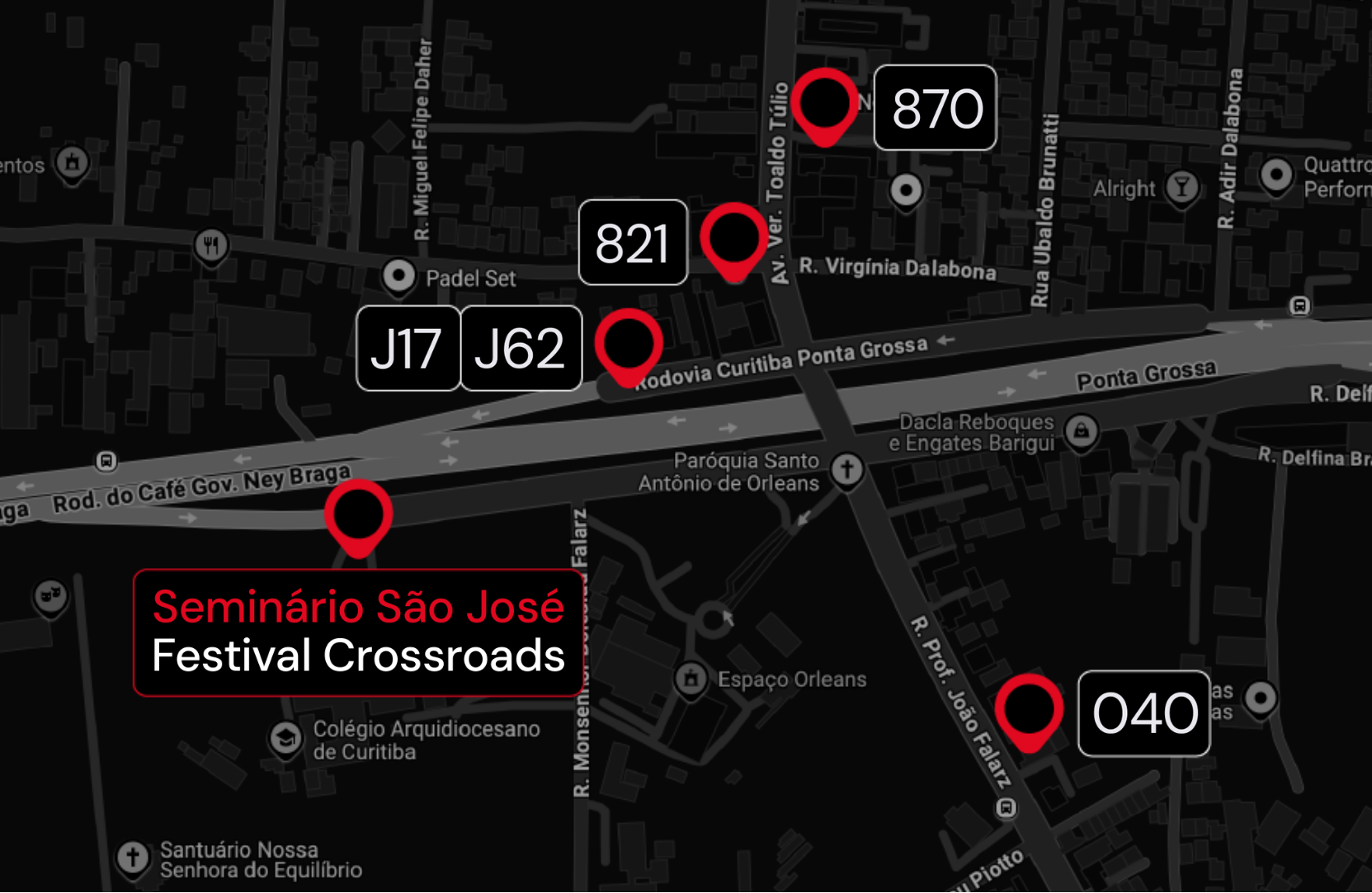 Como chegar de ônibus_Festival Crossroads 2025